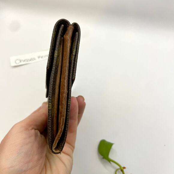 Louis Vuitton Bifold Vintage Square Elise Monogram Wallet Double Sided 0394 - Picture 5 of 12